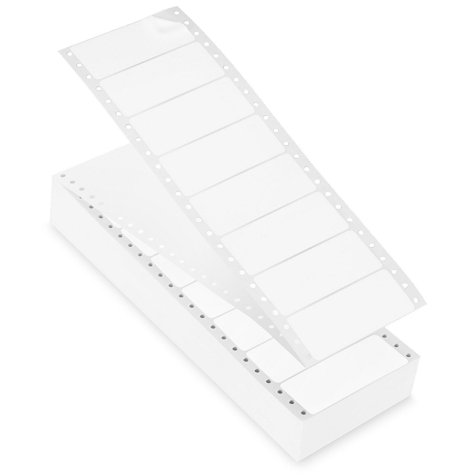 Uline Pinfeed Computer Labels - White, 3