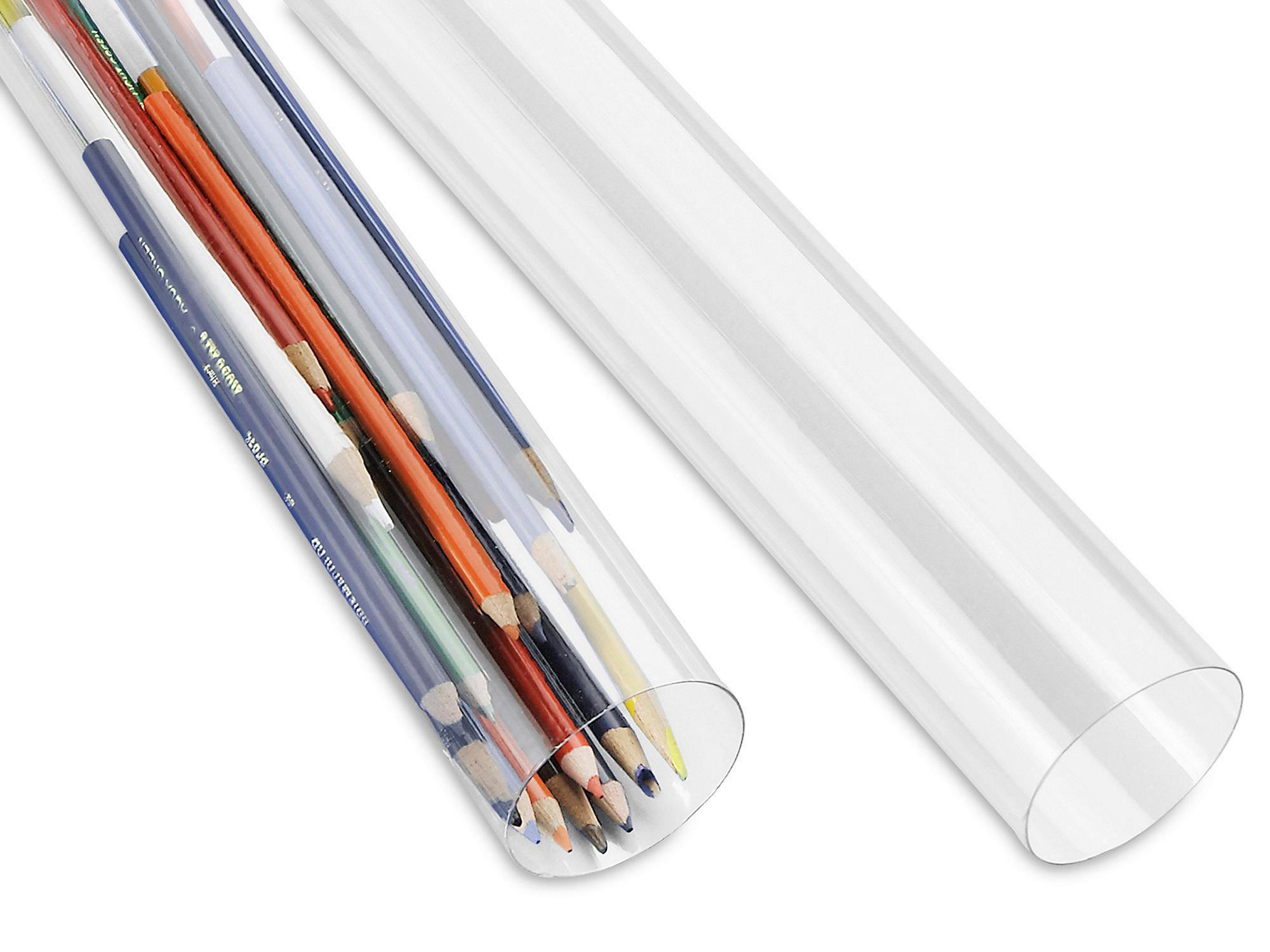 Clear Plastic Tubes - 2 x 12