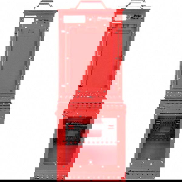 Group Lockout Boxes; Portable/Wall Mount: Portable & Wall Mount ; Maximum Number of Padlocks: 12 ; Color: Red ; Box Material: Stainless Steel ; Overall Height: 31in ; Number of Key Hooks: 12