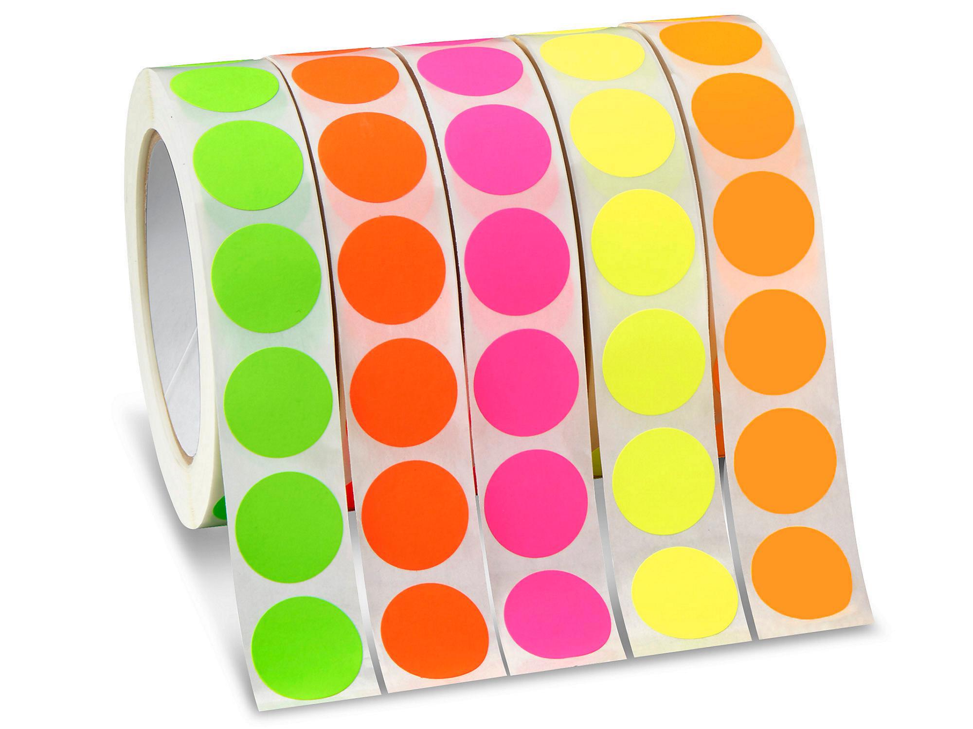 Blank Inventory Circle Labels Assortment