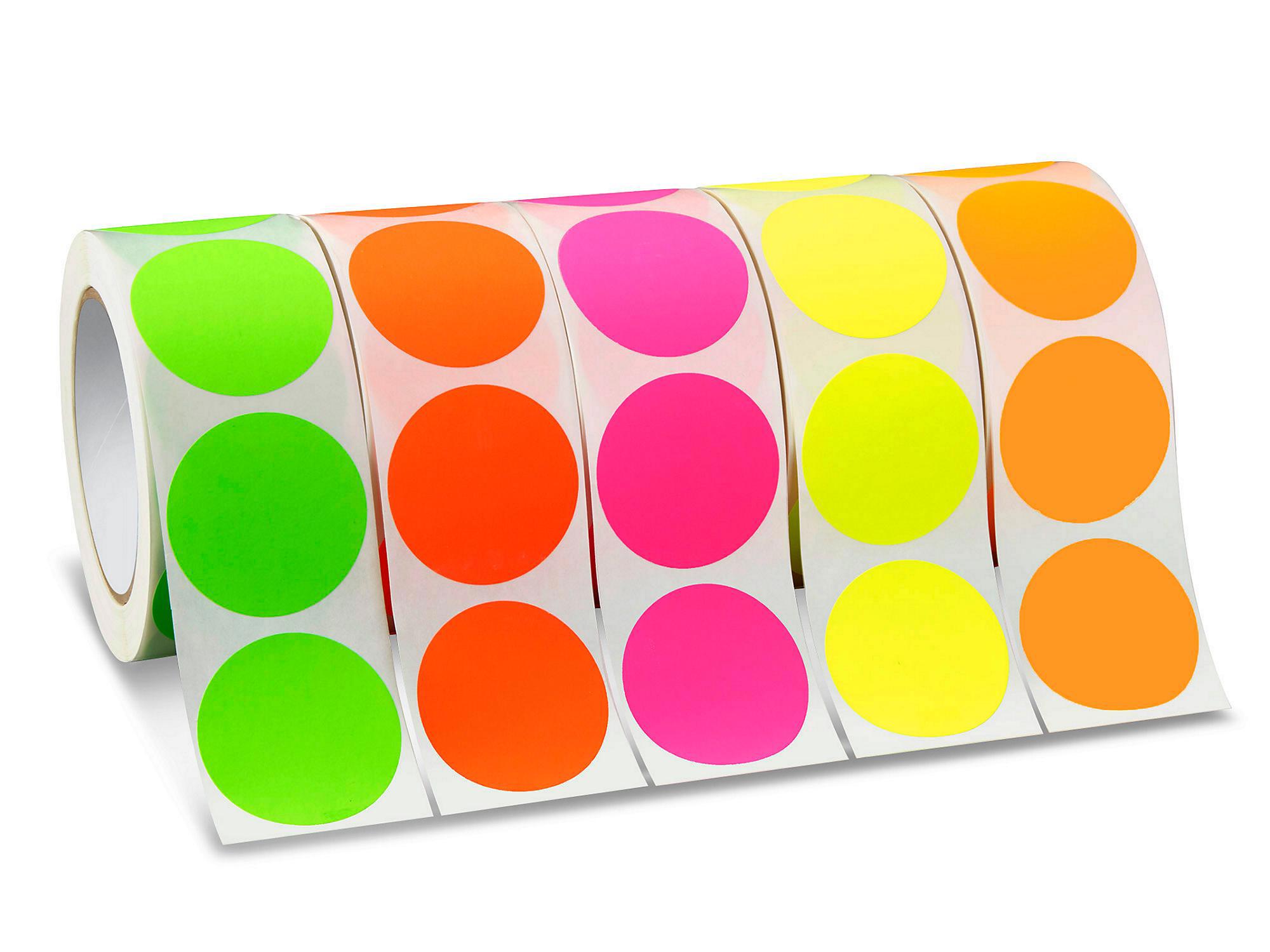 Blank Inventory Circle Labels Assortment