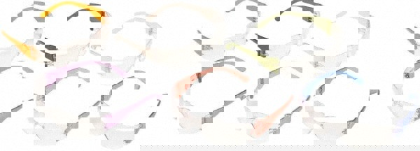 Safety Glass: Scratch-Resistant, Polycarbonate, Clear Lenses, Frameless, UV Protection