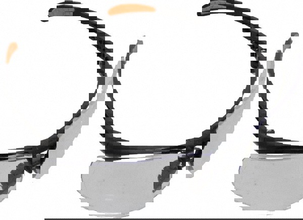 Safety Glass: Scratch-Resistant, Polycarbonate, Clear Lenses, Full-Framed, UV Protection