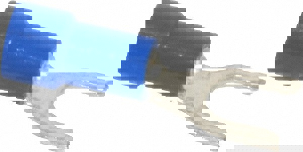 #10 Stud, 16 to 14 AWG Compatible, Fully Insulated, Crimp Connection, Standard Fork Terminal