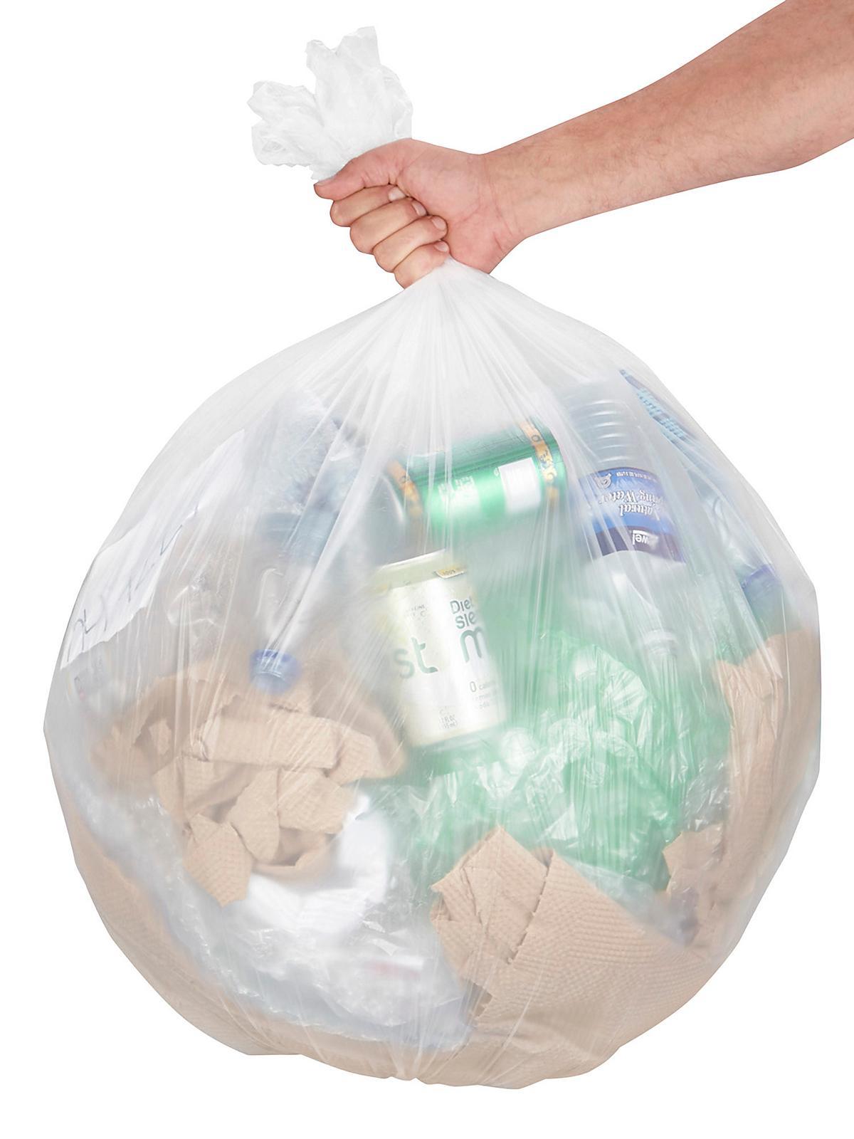 Uline Economy Trash Liners - Natural, 33