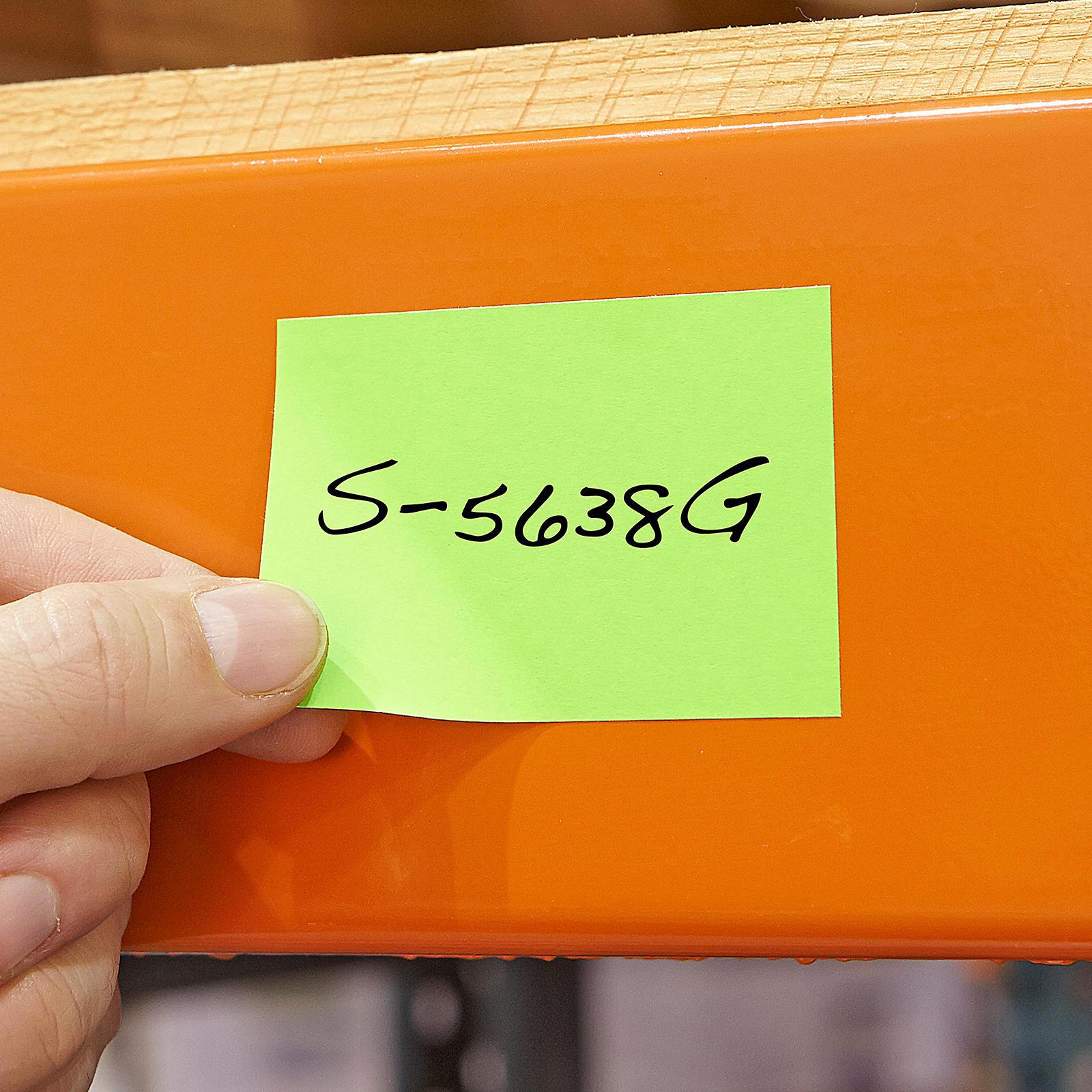 Removable Adhesive Labels - Fluorescent