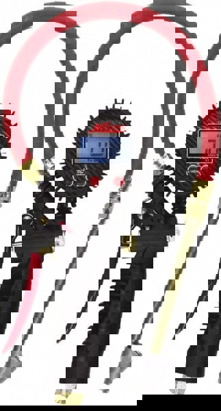 0 to 255 psi Digital Straight Foot Dual Head Tire Pressure Gauge