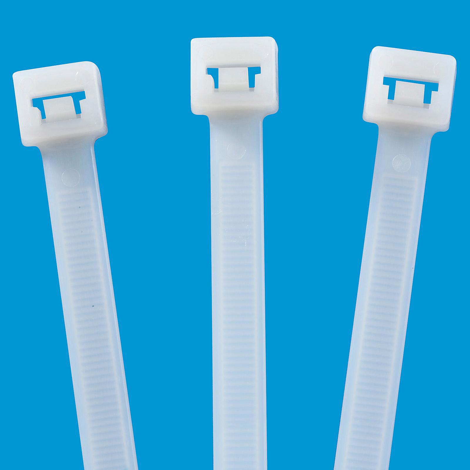 Jumbo Natural Nylon Cable Ties - 25