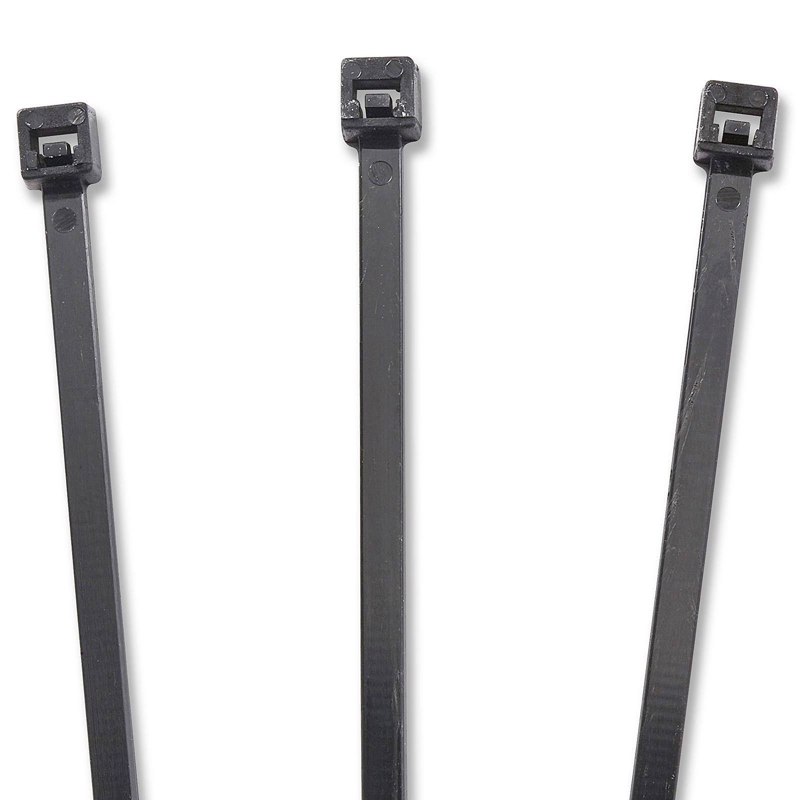 Black UV Stabilized Nylon Cable Ties - 5