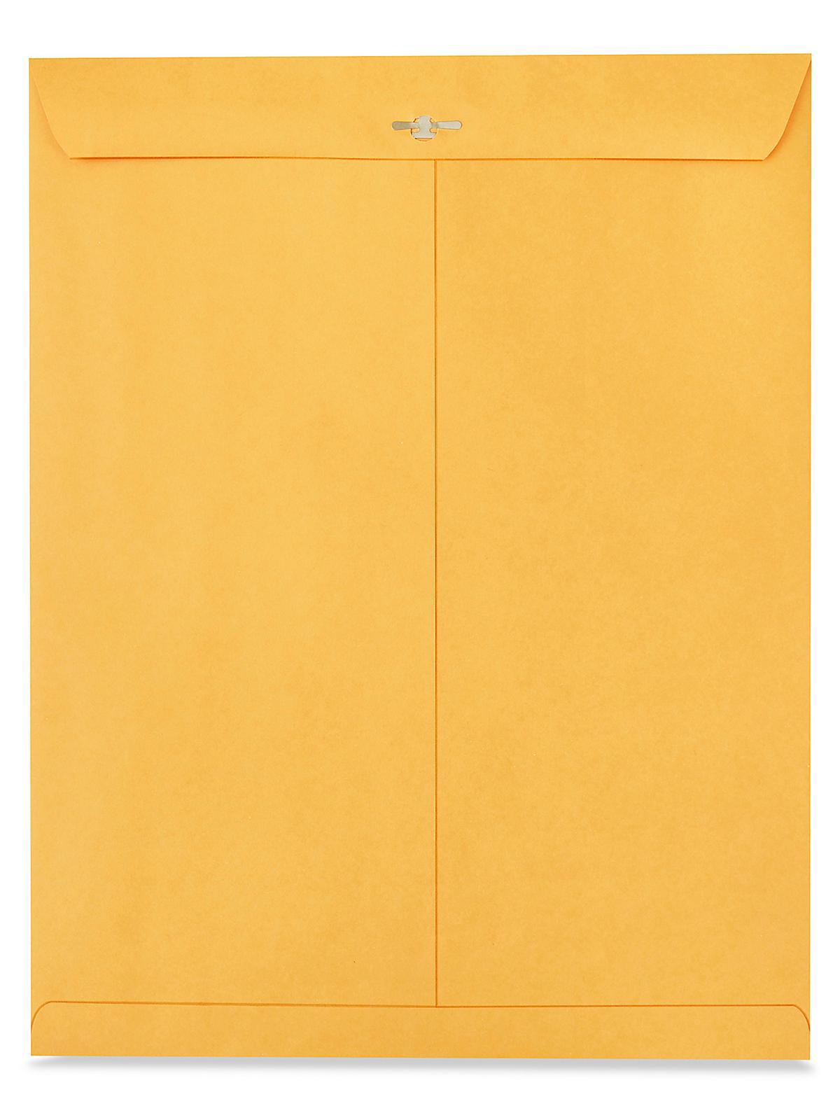 Kraft Clasp Envelopes - 12 x 15 1 2