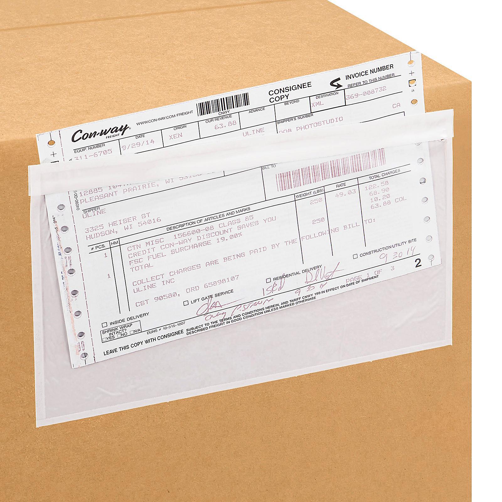 Top Loading Packing List Envelopes - Cle