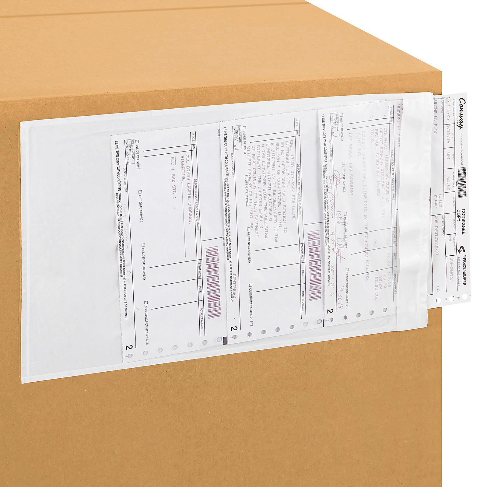 Side Loading Packing List Envelopes - Cl