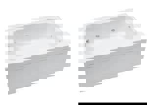 60X32 RH ACR BATH W/SKT *HILLSB WH