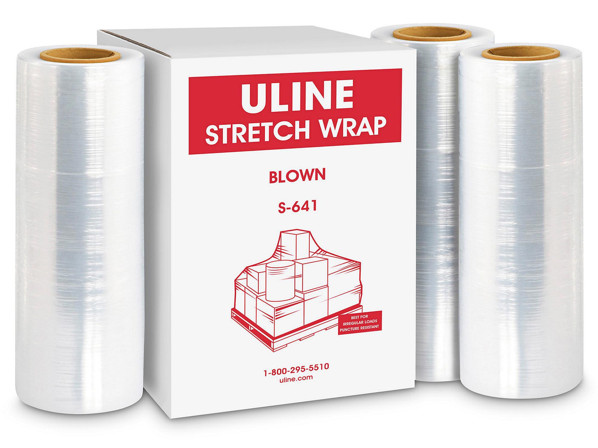 Uline Stretch Wrap - Blown, 80 gauge, 15
