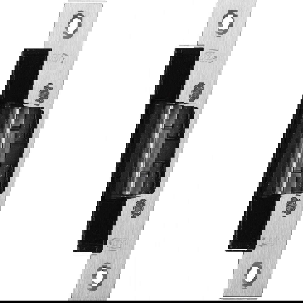 Strikes; Type: Standard Profile Centerline Strikes ; Length (Inch): 4-7/8 ; Width (Inch): 1-1/4 ; Material: Zinc ; Finish Coating: US32D; Satin Stainless Steel