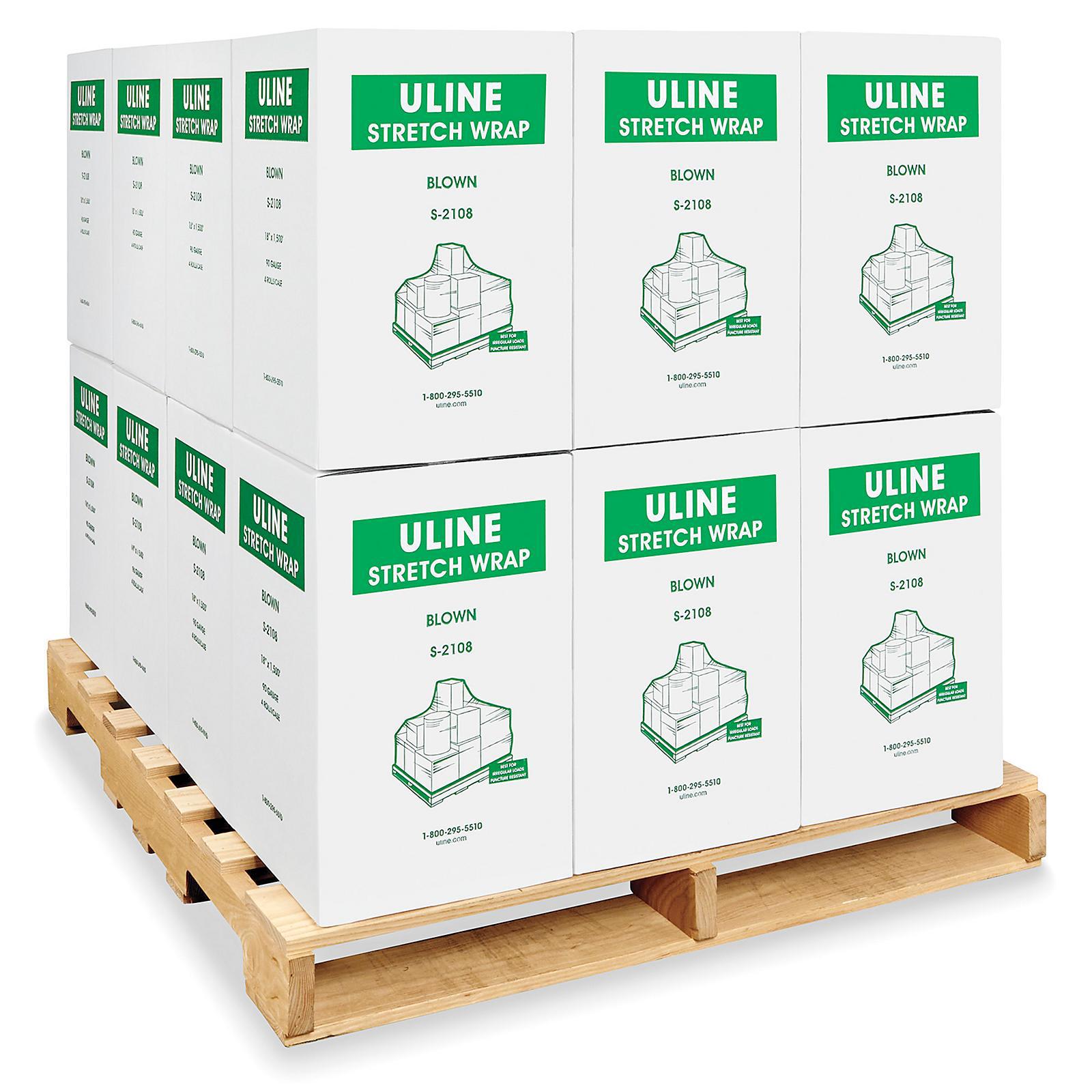Uline Stretch Wrap Skid Lot - Blown, 90