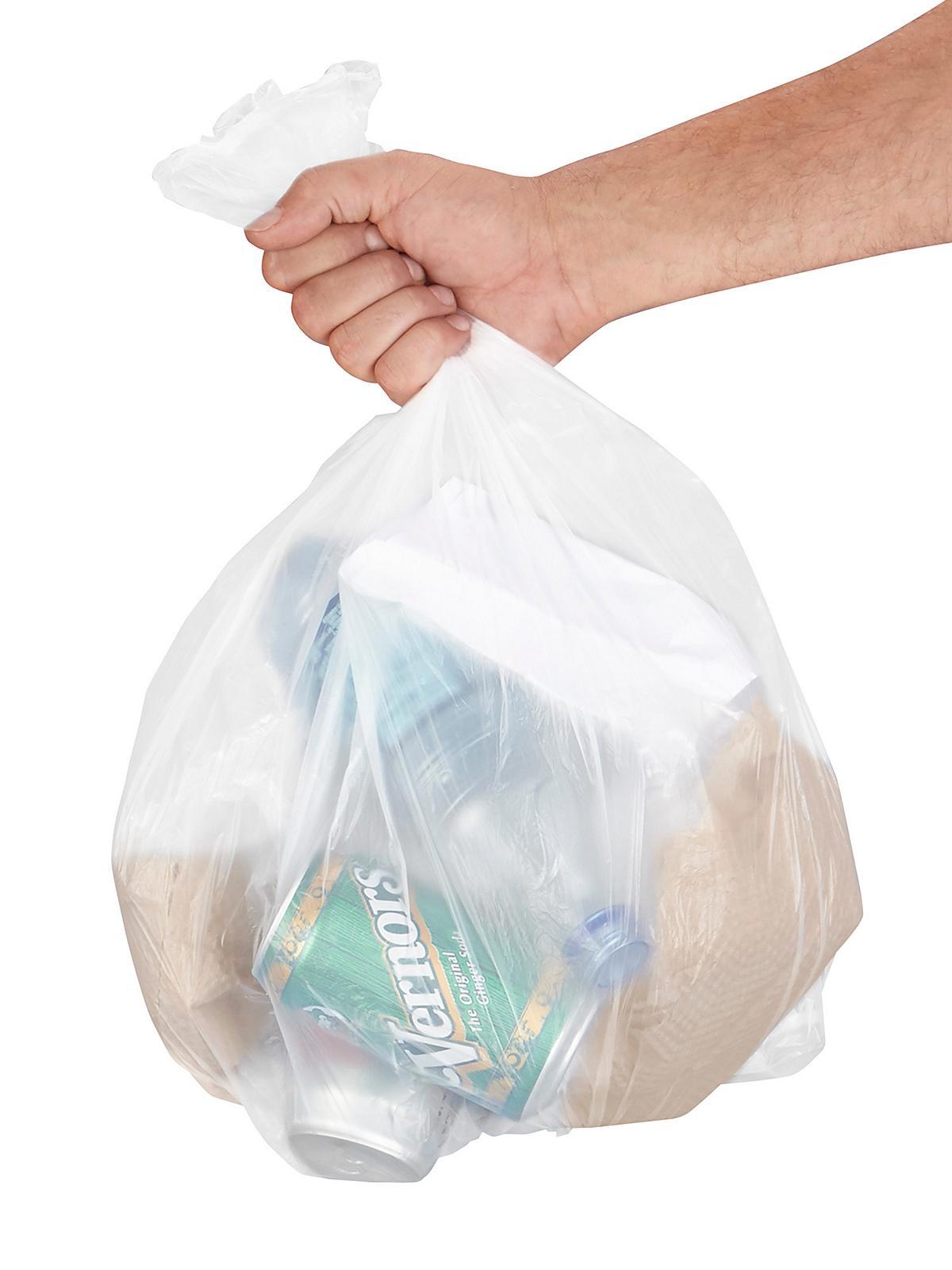 Uline Economy Trash Liners - Natural, 7-