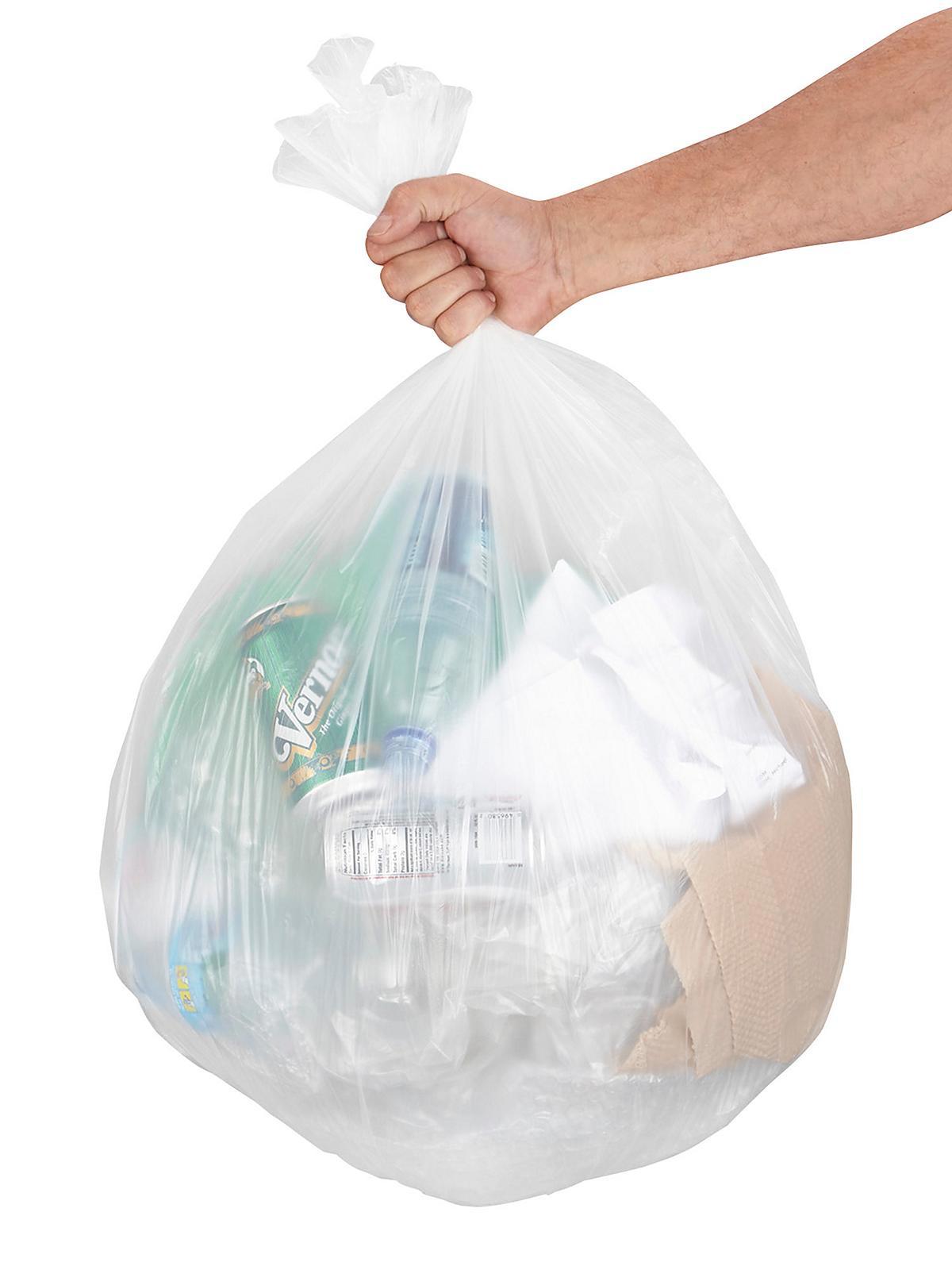 Uline Economy Trash Liners - Natural, 20