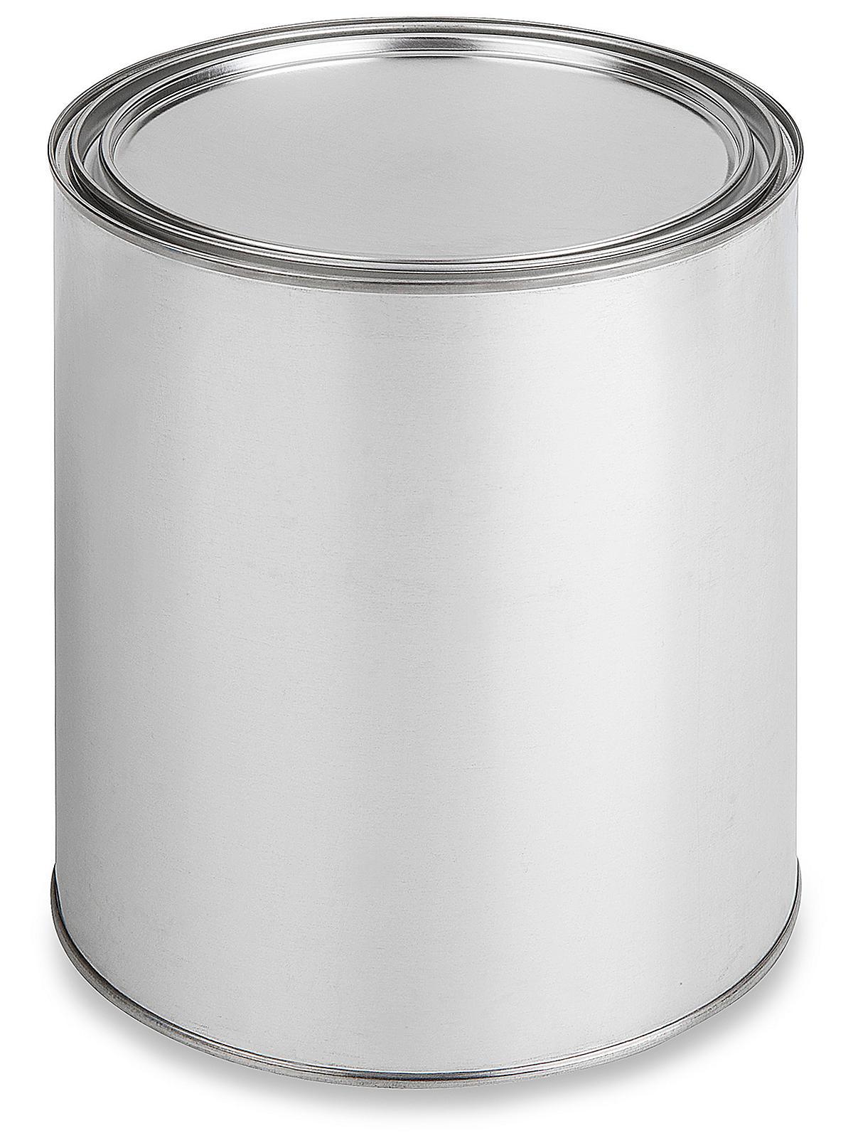 Unlined Metal Paint Can with Lid - 1 Qua