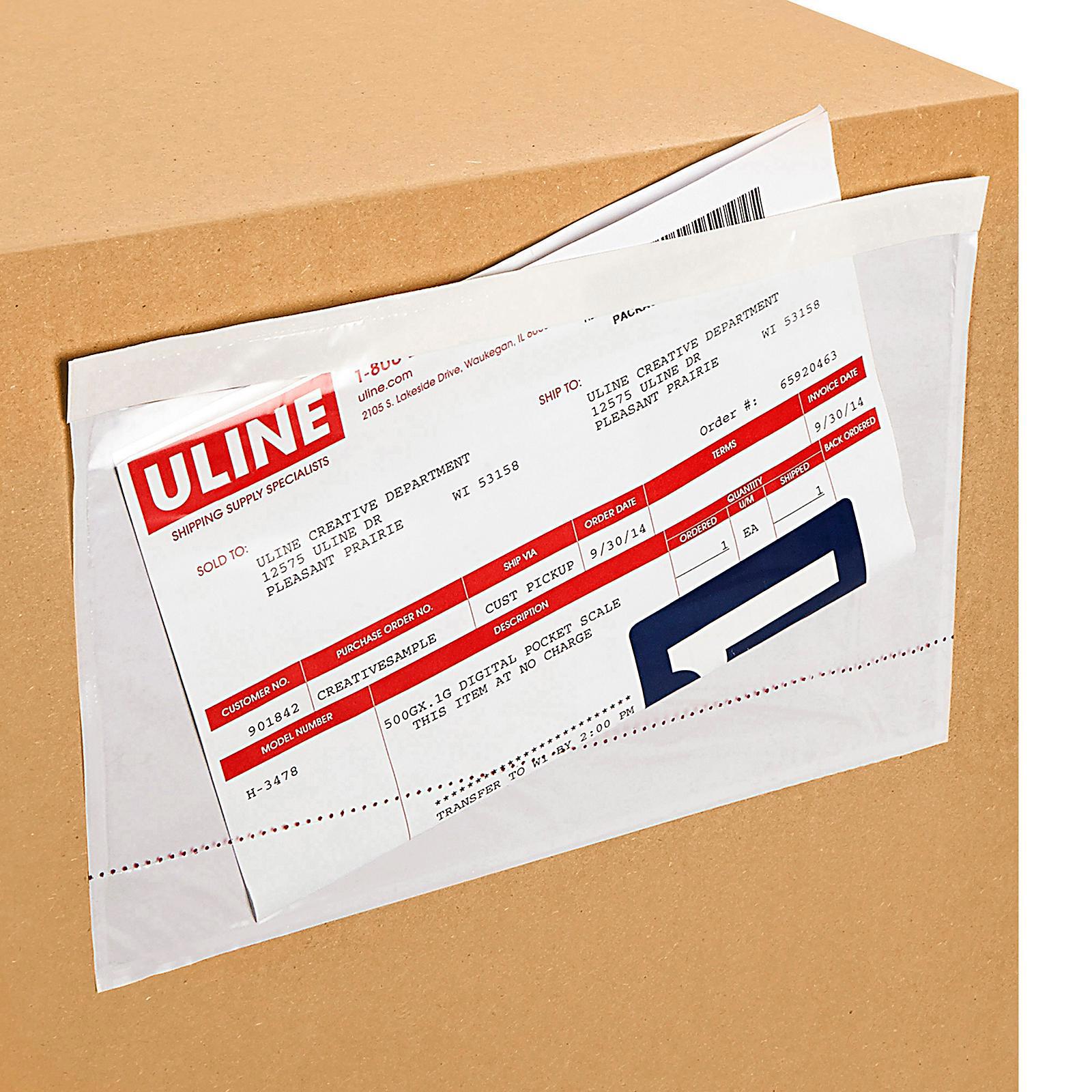 Top Loading Packing List Envelopes - Cle