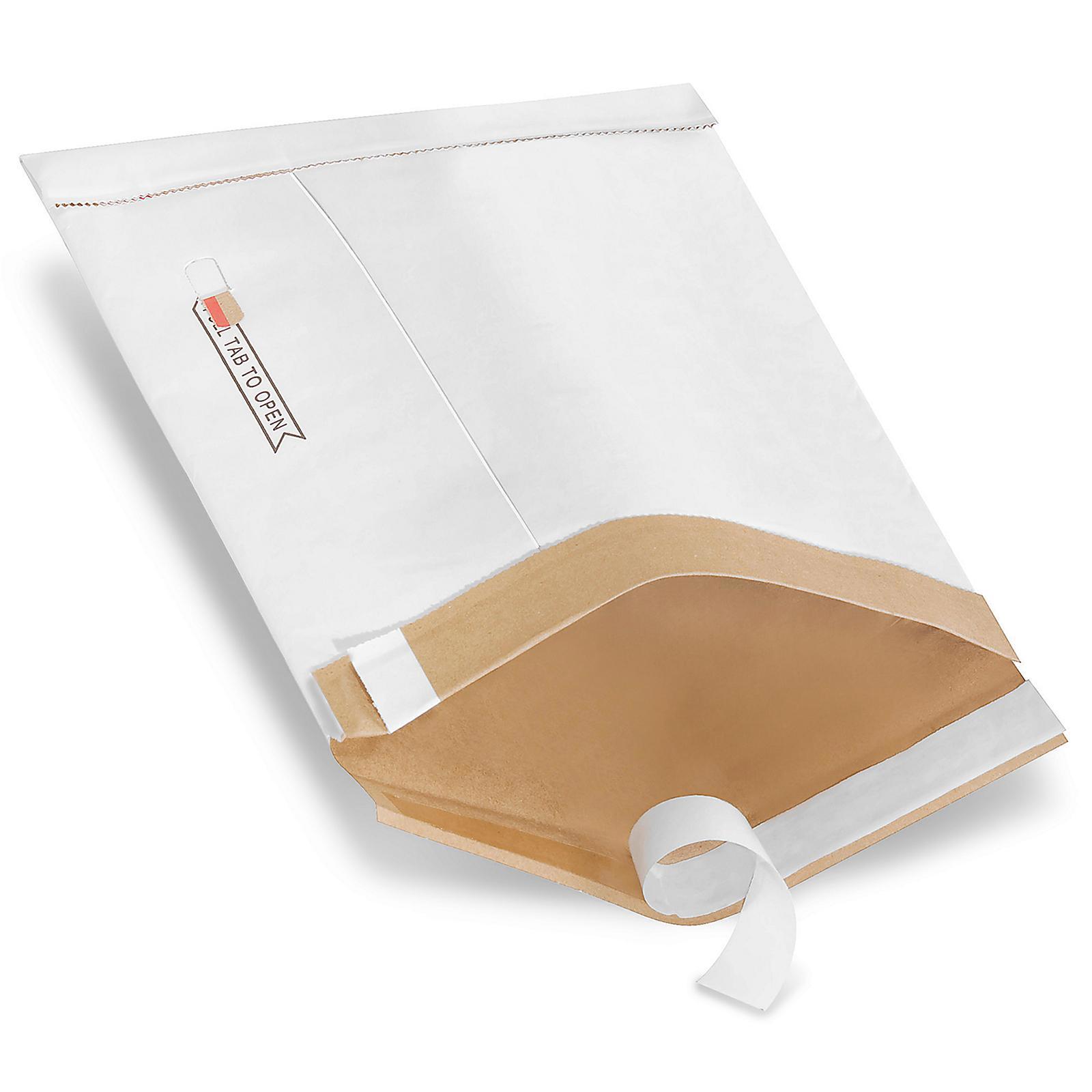 Uline White Self-Seal Padded Mailers #1