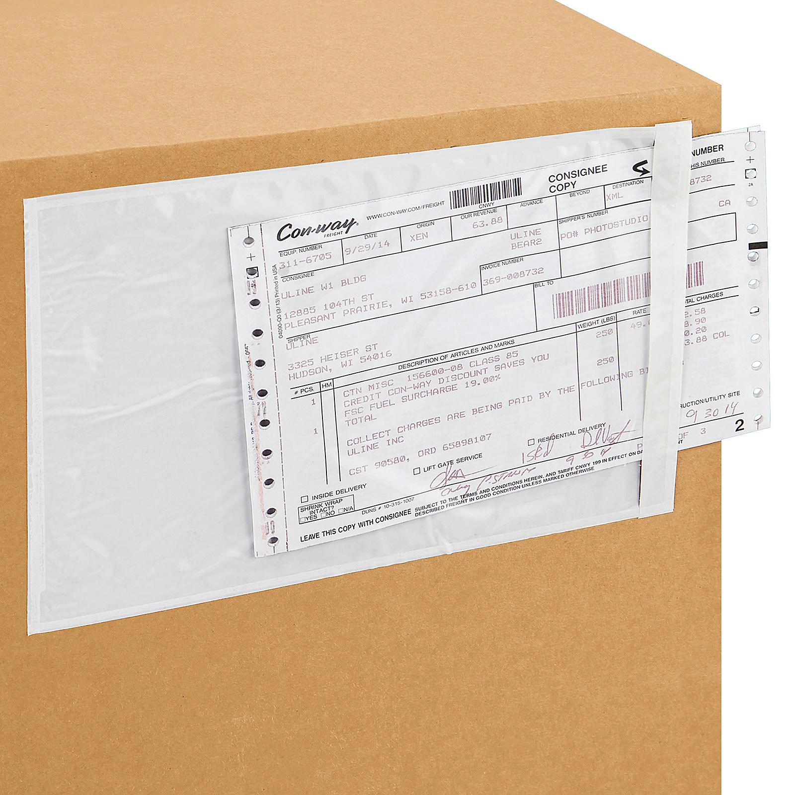 Side Loading Packing List Envelopes - Cl
