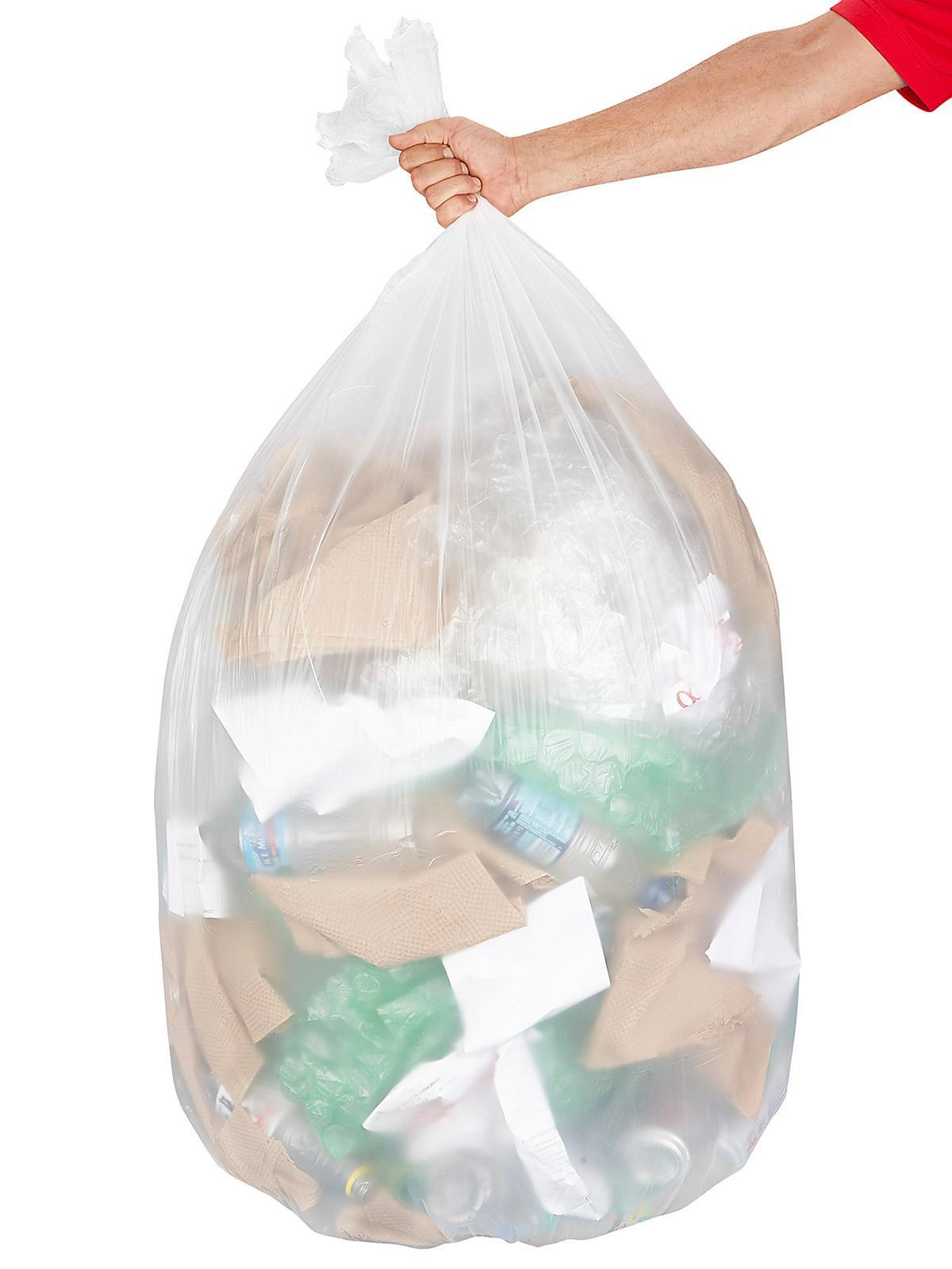 Uline Economy Trash Liners - Natural, 60