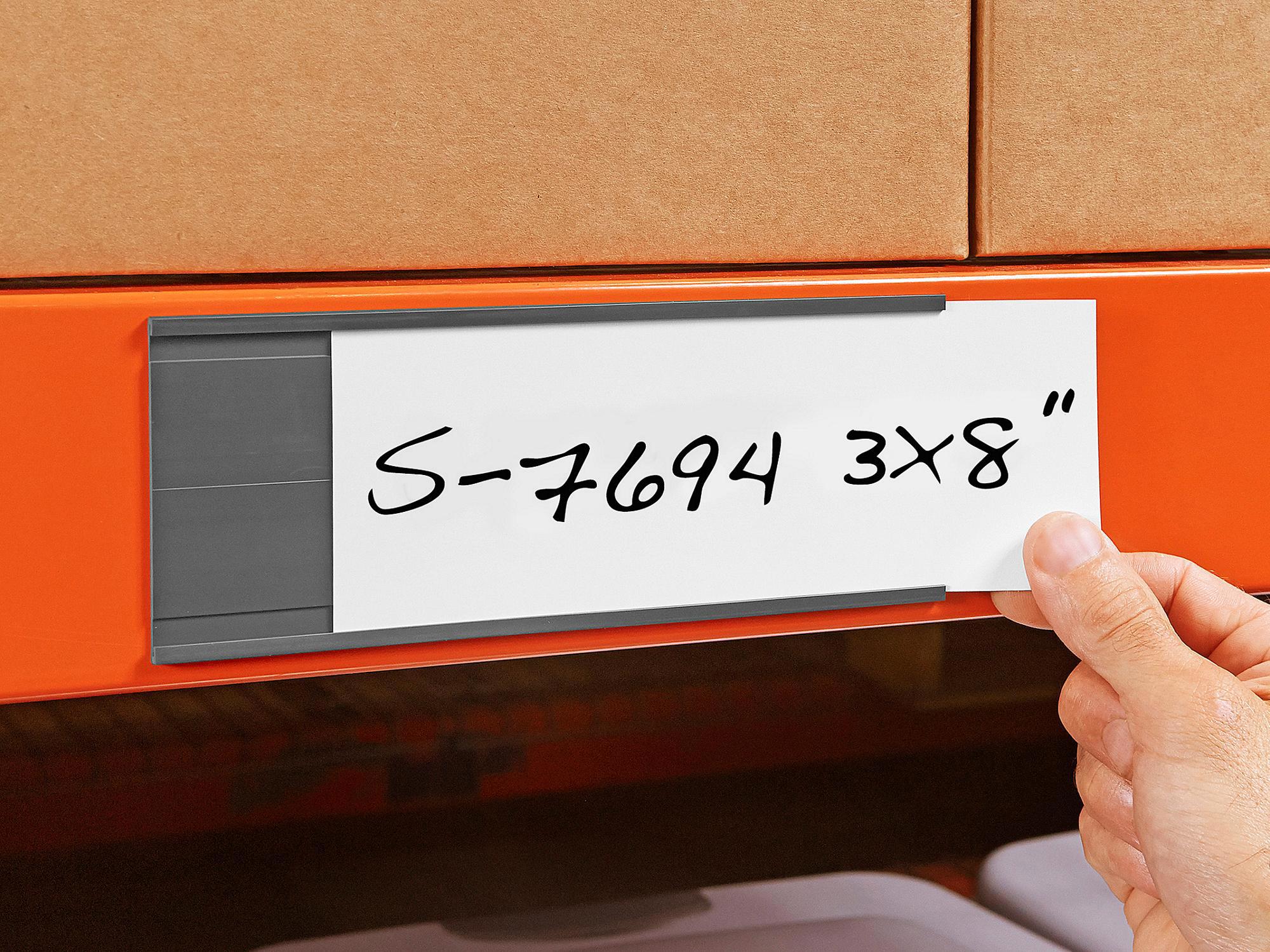 C-Channel Magnetic Warehouse Card Holder