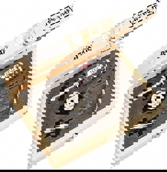 6 to 10mm, 58mm Gage Depth, 0.001mm Resolution, Friction Thimble, IP65 Electronic Inside Hole Micrometer Set