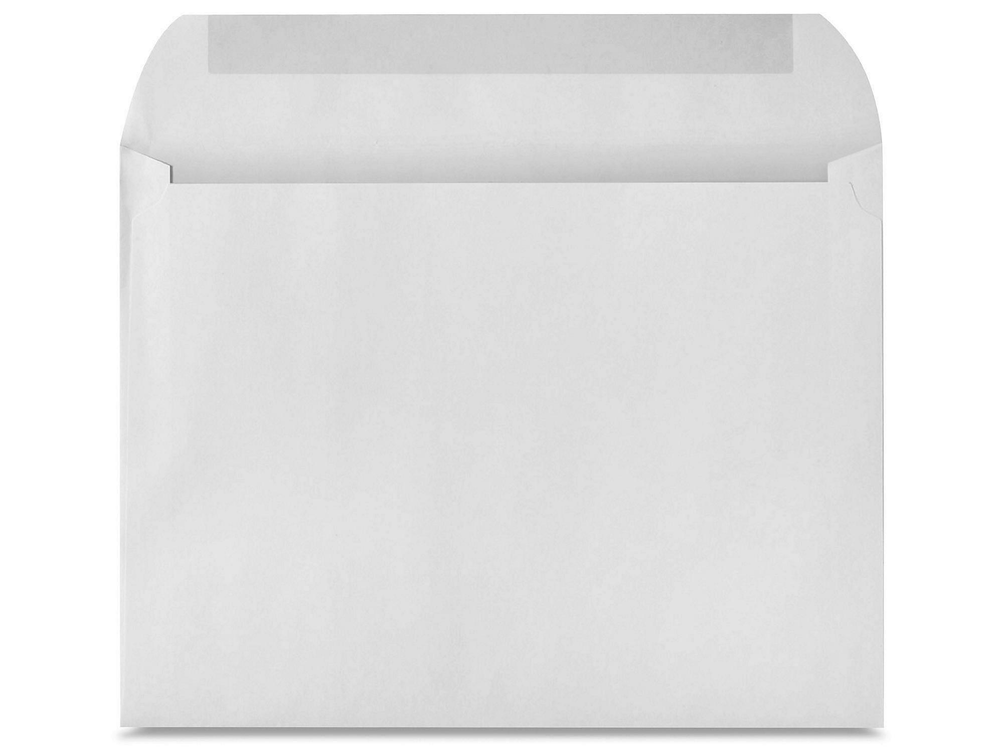 Booklet Gummed Envelopes - White, 12 x 9