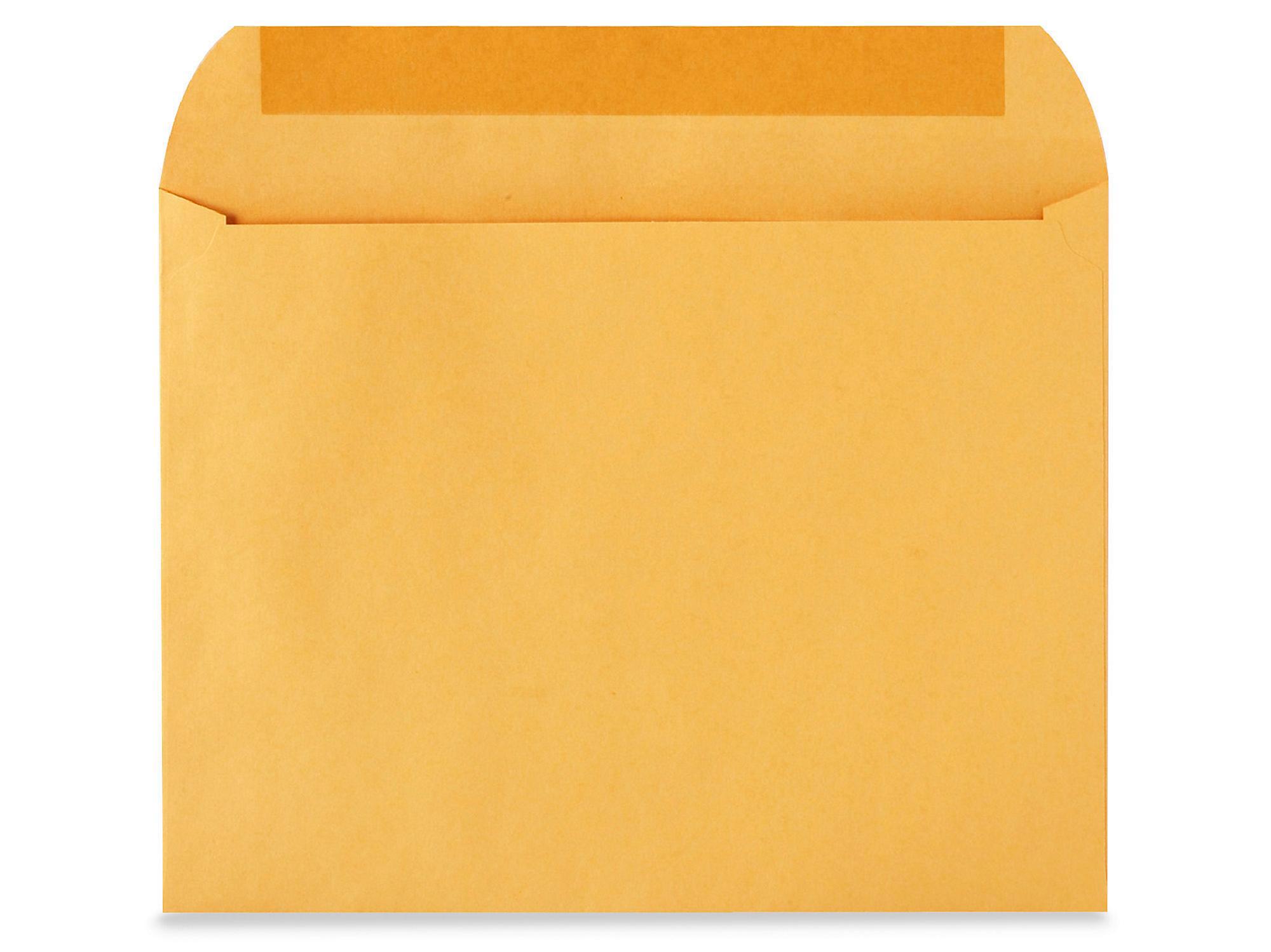 Booklet Gummed Envelopes - Kraft, 12 x 9