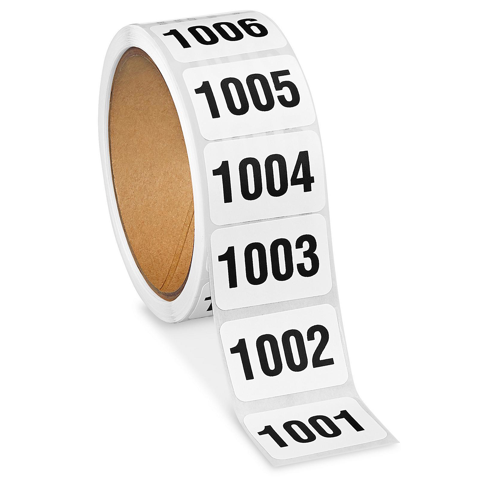 Consecutive Number Labels - 1001-1500, 1