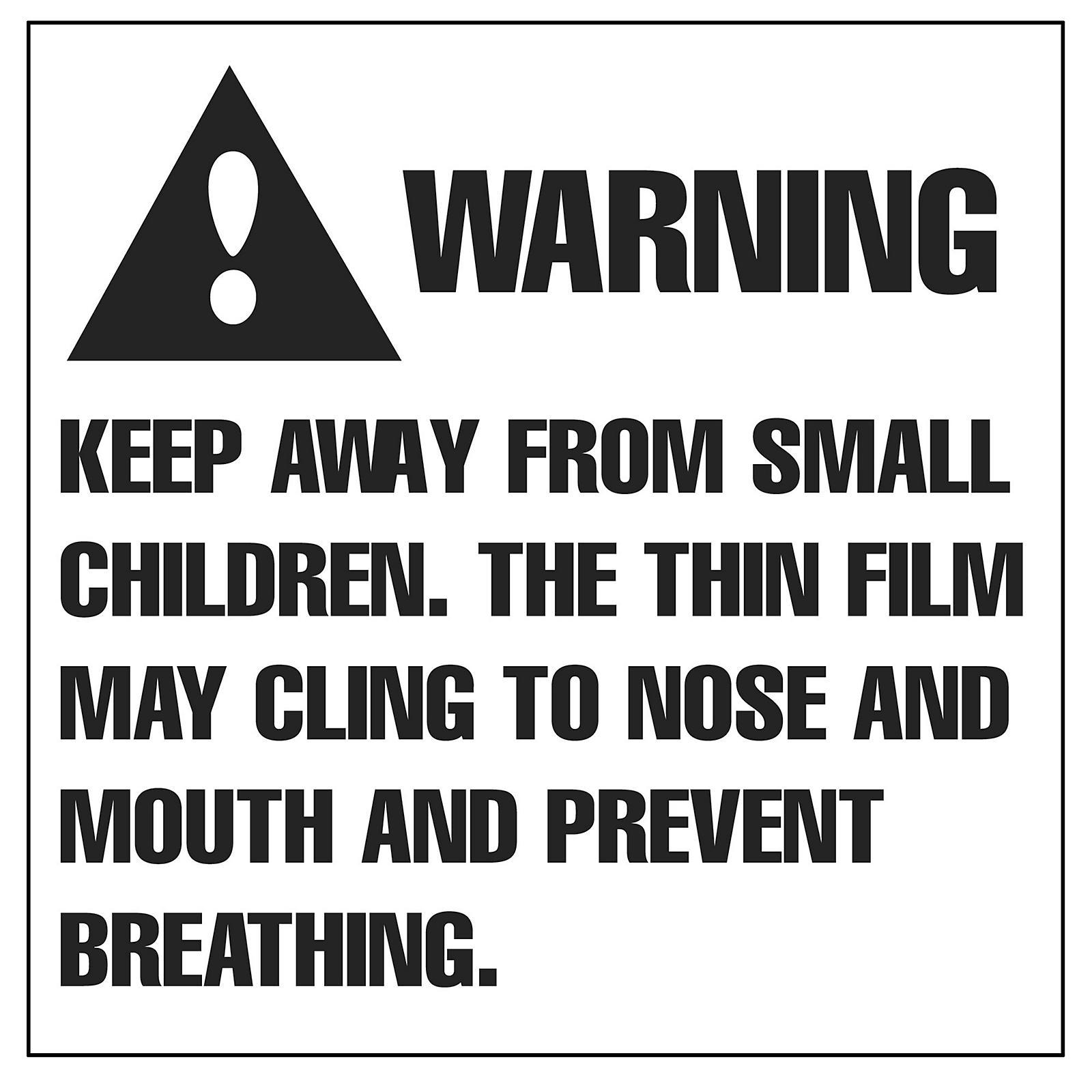 Suffocation Warning Label - 2 x 2