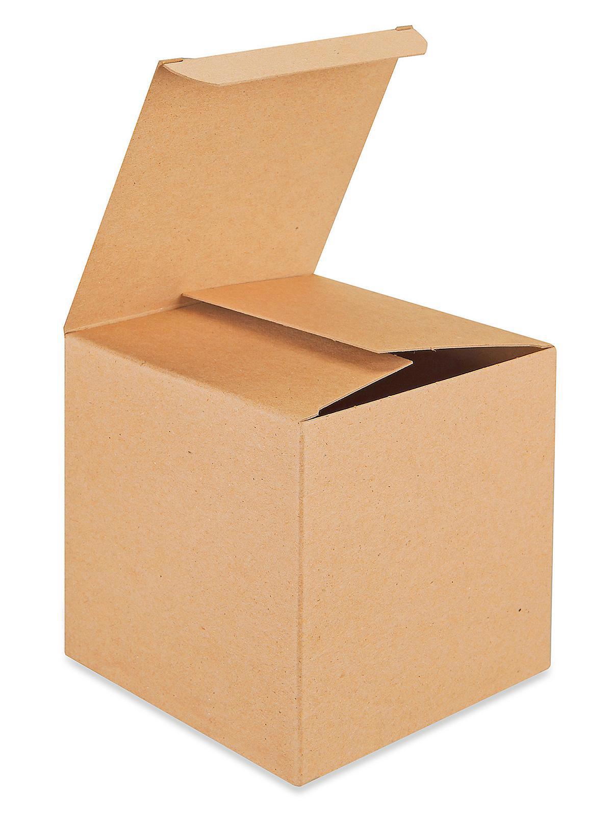 Reverse Tuck Cartons - Kraft, 5 x 5 x 5