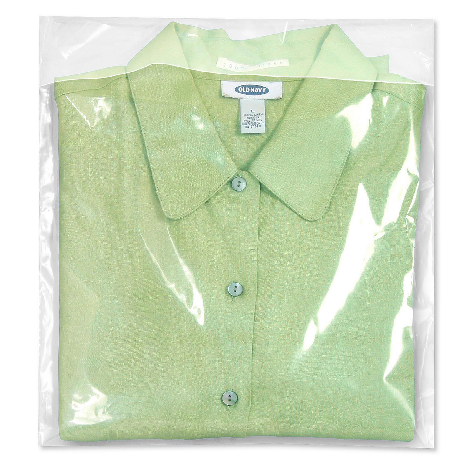 Flap Lock Poly Bags - 2 Mil, 12 x 14