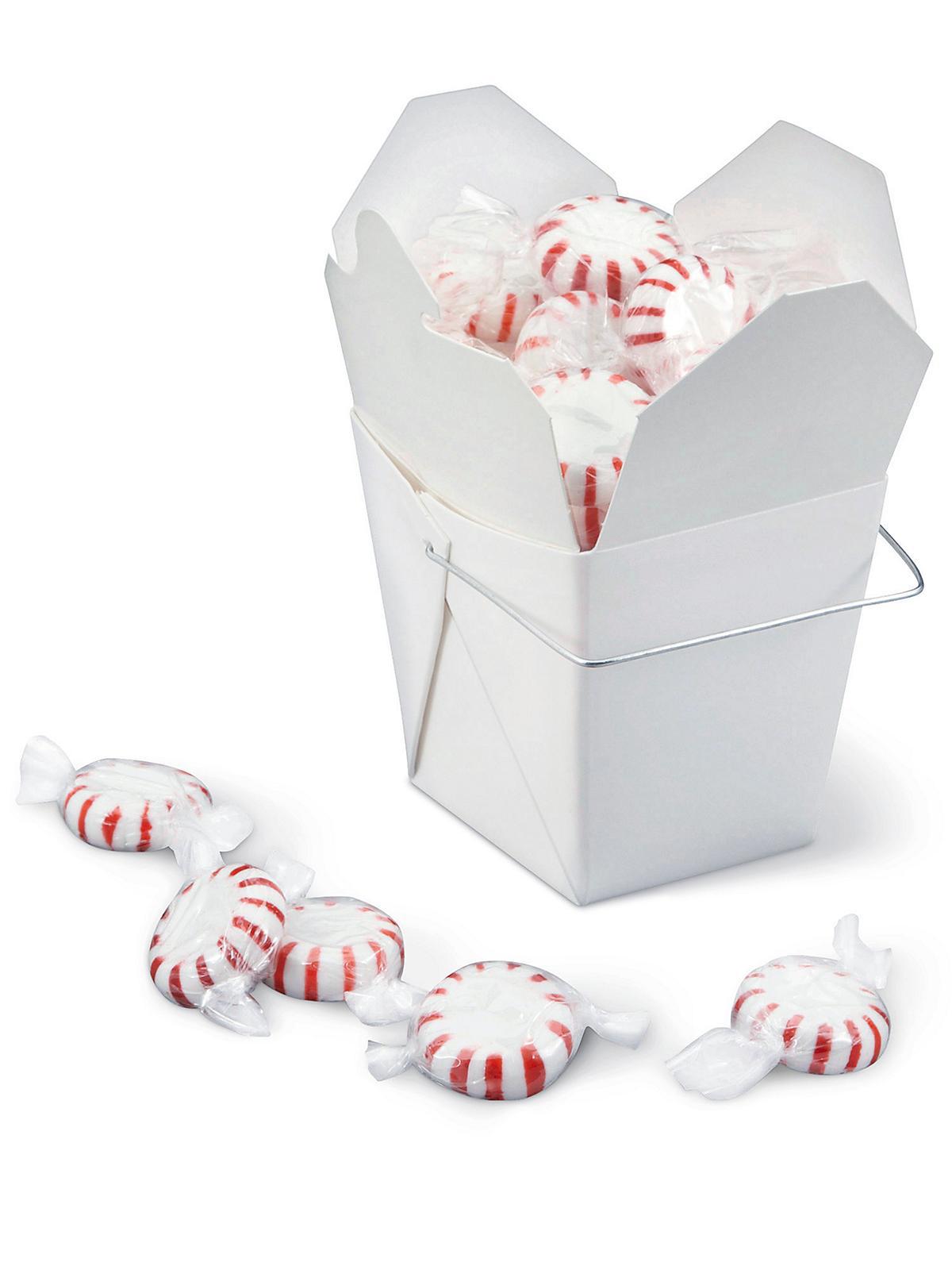 Chinese Take-Out Boxes - 1 2 Pint, White