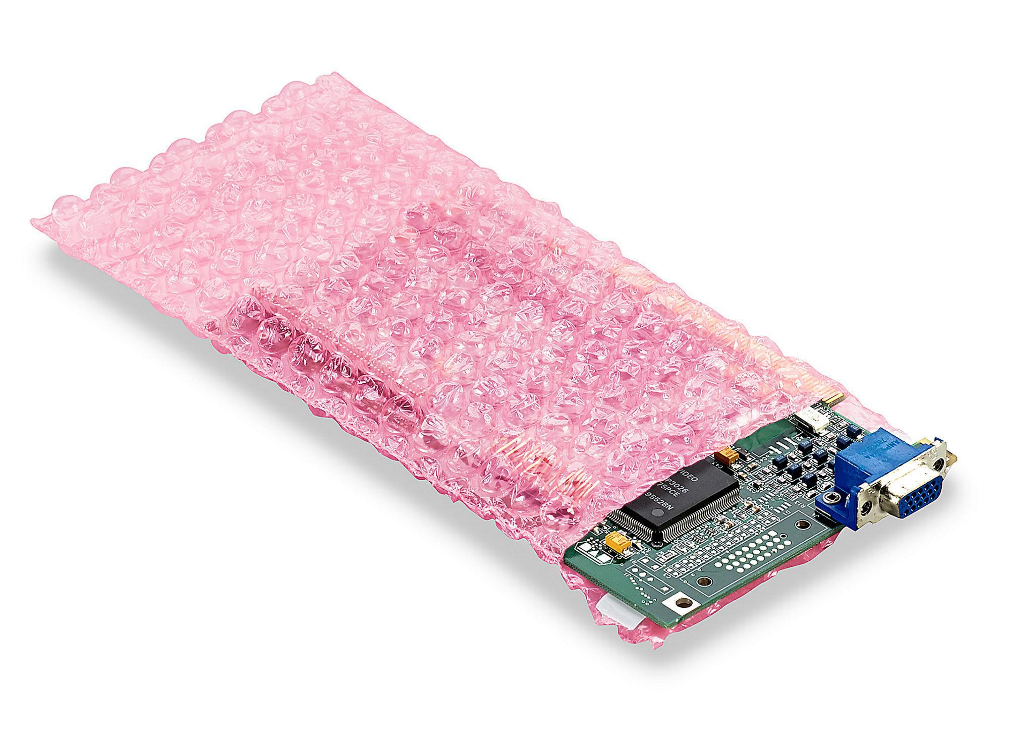 Anti-Static Bubble Bags - Self-Seal, 4 x