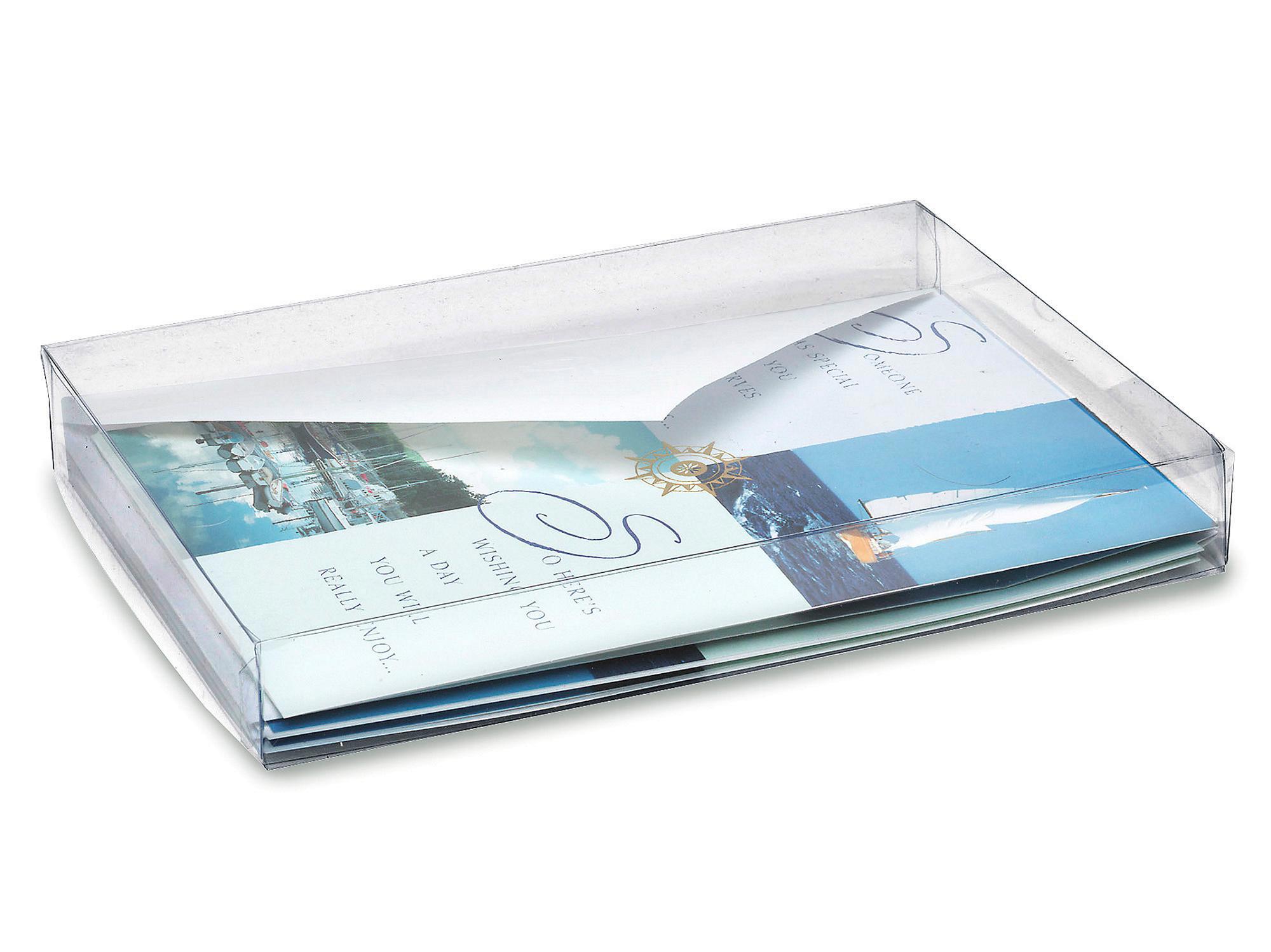 Clear Lid Boxes with Clear Base 7 1/2 x