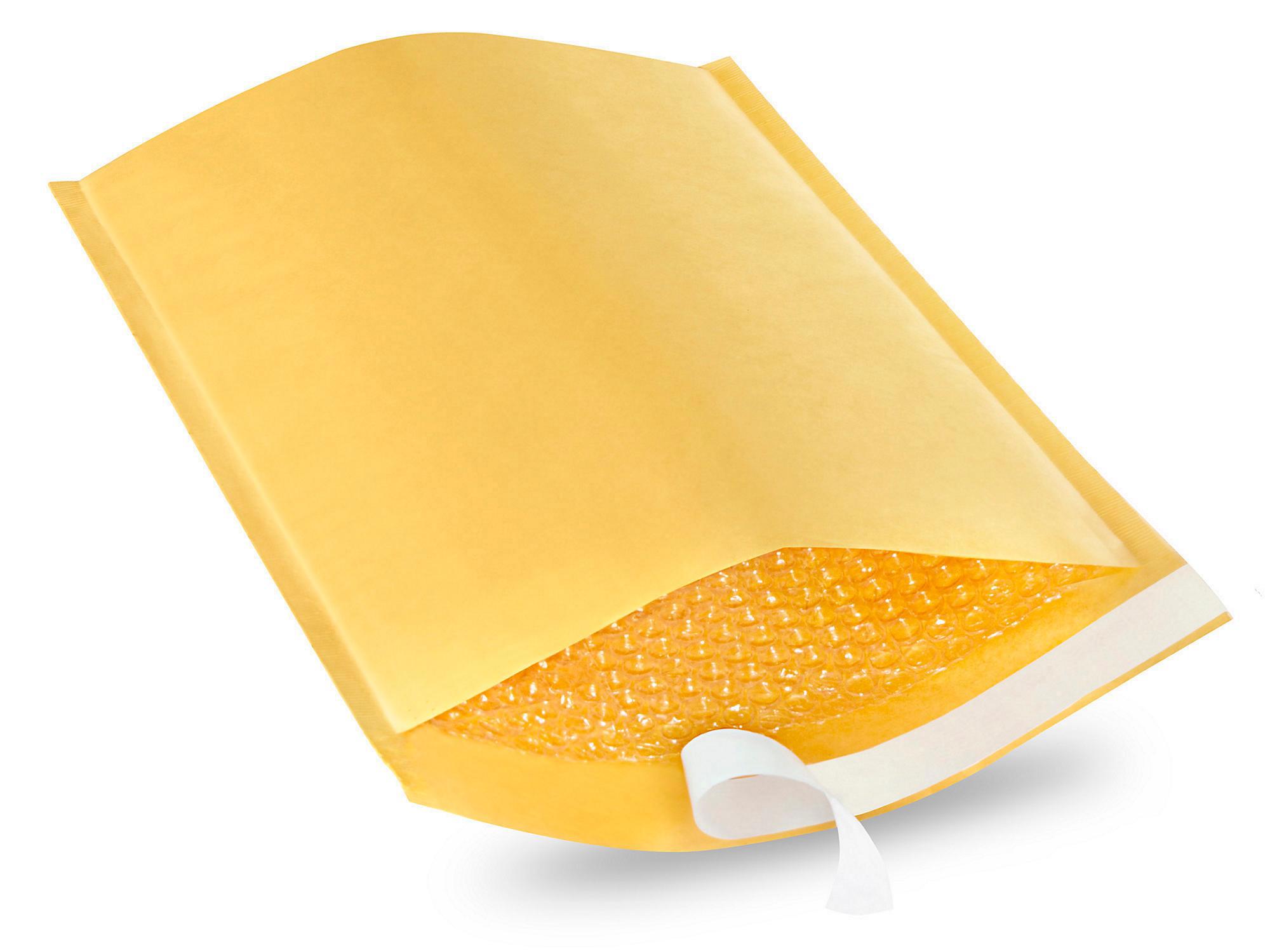 Uline Self-Seal Gold Bubble Mailers #4 S