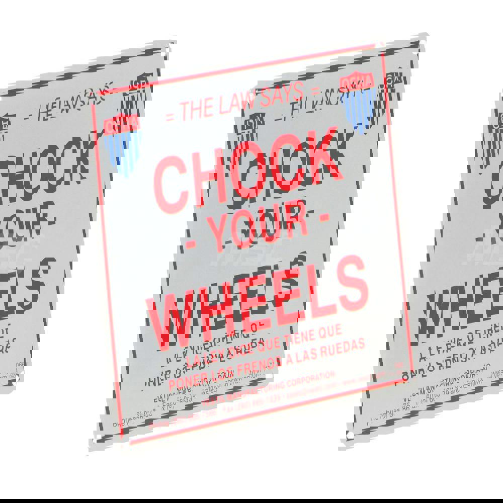 Accident Prevention Sign: Rectangle, 