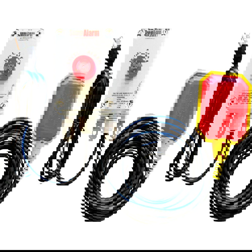 High-Water Alarms; Maximum Operating Temperature C: 60.000 ; Voltage: 100-120V AC ; Material: Polycarbonate ; Indoor/Outdoor: Indoor; Outdoor ; Connectivity: None ; Alarm Level: Red warning light; 90DB Horn