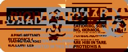 Chemical & Hazardous Material Sign: Rect