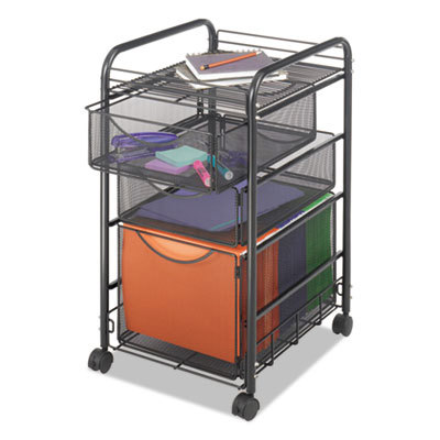 File Utility Cart: Steel, Black
