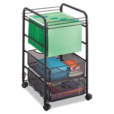 File Cabinets & Accessories; File Cabinet Type: Mobile File ; Color: Black ; Overall Height (Inch): 27 ; Overall Width (Inch): 15.75 ; Overall Depth (Inch): 17 ; Material: Steel Mesh; Tubular Steel