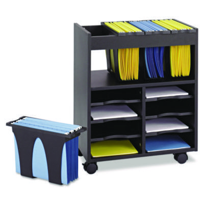 File Cabinets & Accessories; File Cabinet Type: Mobile File ; Color: Black ; Overall Height (Inch): 26.25 ; Overall Width (Inch): 14.5 ; Overall Depth (Inch): 21.5 ; Material: Compressed Wood
