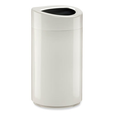 WASTEBASKET,MED OVAL,WH