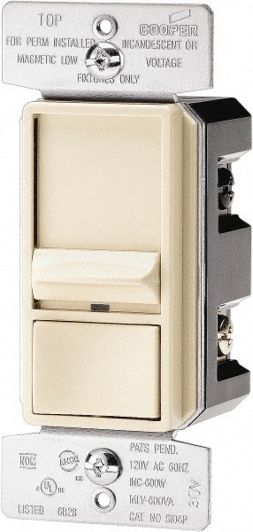 1 Pole, 120 VAC, Residential Grade Slide Switch Three Way Switch