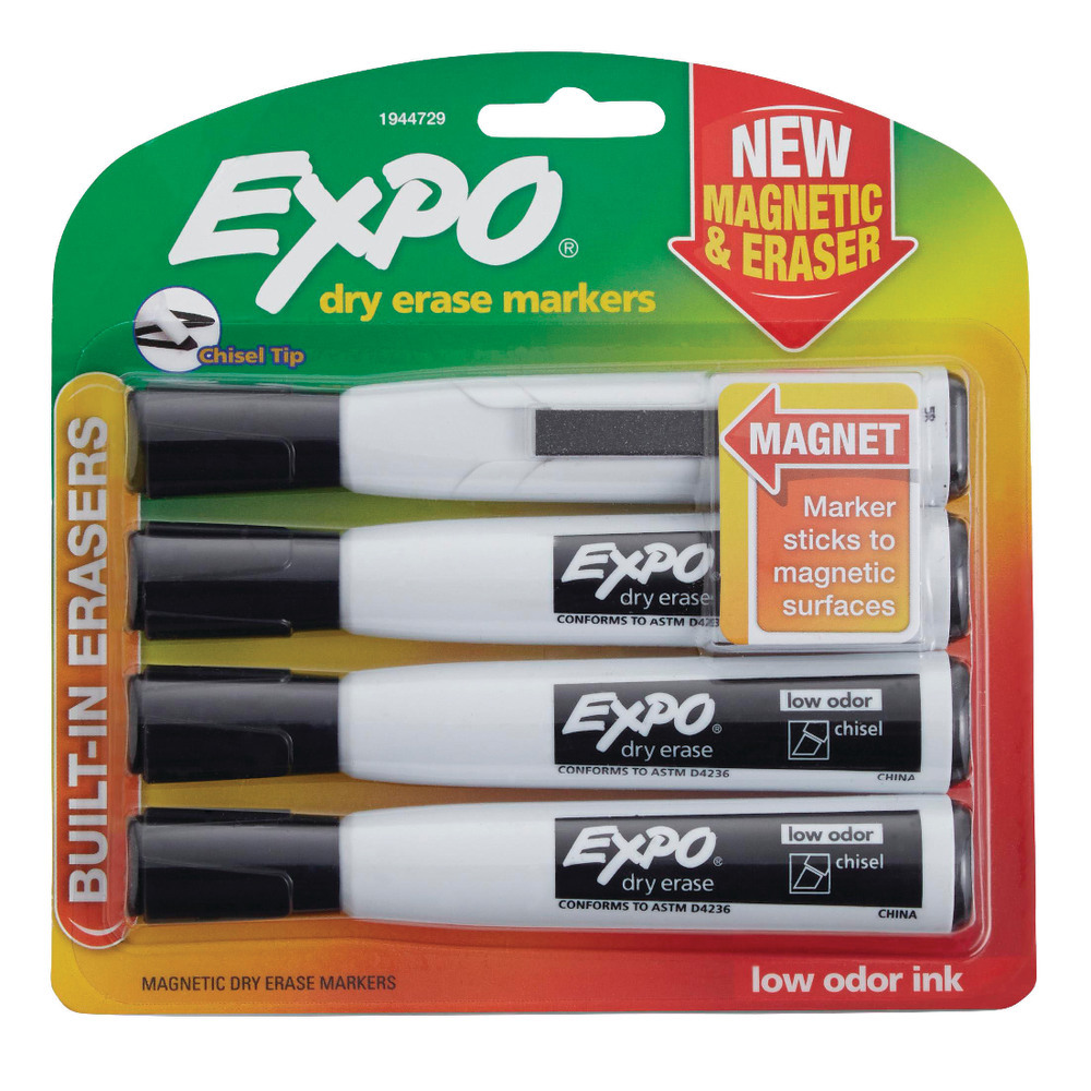 MARKER,EXPO,MAGNTC,4PK.BK