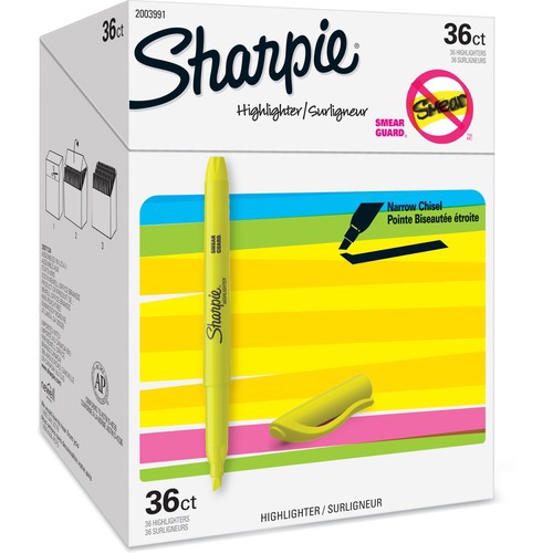 Sharpie Stick Highlighter, Chisel Tip, Y