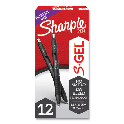 SHARPIE GEL MED 0.7MM 12PK PUR